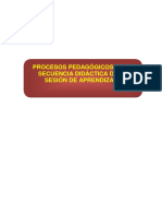 Los Procesos Pedagogicos y La Sesion de Aprendizaje PDF