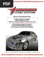 Turbonetics 350Z Turbo Kit Installation Manual 15134-t