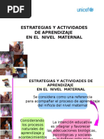 Estrategias y Actividades de Maternal