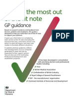 Getting The Most Out of The Fit Note GP Guidance