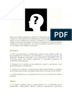 Estas Son Algunas Preguntas Difíciles de Responder para Un Creyente en La Sola Fe y Sola Escritura