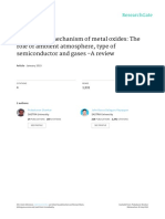 Gas Sensing Mechanism of Metal Oxides - The Role of Ambient Atmosphere, Type of Semiconductor and Gases - A Review