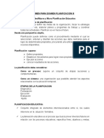 Resumen para Examen Planificacion III