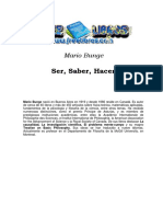 Ser, Saber, Hacer - Mario Bunge-FREELIBROS PDF