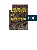 Las Matematicas en Mesopotamia - Carlos Maza Gomez PDF