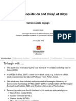 04 Primary Consolidaton and Creep of Clays. Samson Degago