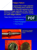 Fatigue Failure Is Characterized by Three Stages