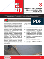 Temperatura Maxima de Colocacion Del Concreto - Cme