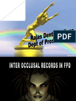 Inter Occlusal Records in FPD