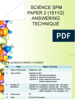 Science SPM Paper 2 Answering Technique