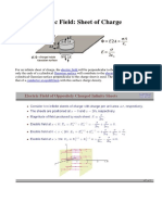 Electric Field in Infinite Sheet