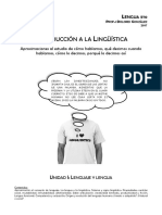 Cuadernillo Lengua 5to Año Unidad I y II Linguistica y Análisis de Discurso - 2017