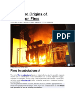 Types and Origins of Substation Fires