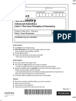 June 2014 MS - Unit 1 Edexcel Chemistry A-Level