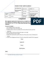 UEME 3213 Heat and Mass Transfer Assignment