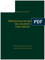 Protocolos de Manejo Del Paciente Con Cáncer