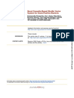 System For Gram-Positive Bacteria Novel Cassette-Based Shuttle Vector