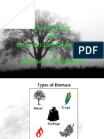 Technology and Environmental Impact of Biomass & Biofuels