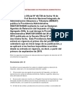 Nuevo Regimen de Retenciones Iva Providencia Administrativa Snat