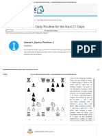 Day 2 - Your Daily Routine For The Next 21 Days - 21 Days To Supercharge Your Chess by TheChessWorld