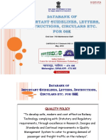 Data Bank of Important Guidelines, Letters, Instructions, Circulars Etc For OHE PDF