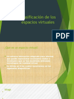 Clasificación de Los Espacios Virtuales