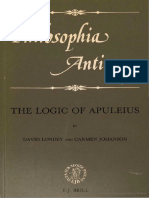 PhA 047 - The Logic of Apuleius. Including A Complete Latin Text and English Translation of The Peri Hermeneias of Apuleius of Madaura PDF