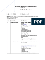 Order Management, Purchasing, Install Base and Service Contracts For Atos / Configured Items