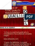 Gurus of Total Quality Management (TQM)