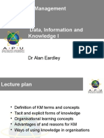 L01 Data Information and Knowledge I