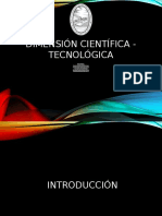 Dimensión Cientifico - Tecnologico Del Desarrollo Sustentable