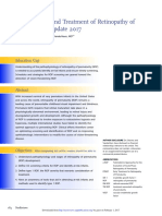 Identification and Treatment of Retinopathy of Prematurity Update 2017