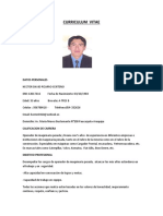 CV Operador de Retroexcavadora