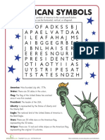 American Symbols Word Search