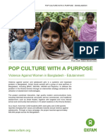 Pop Culture With A Purpose: Violence Against Women in Bangladesh