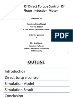 Three Phase Induction Motor: Simulation of Direct Torque Control of