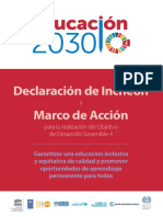 Educación 2030 Declaración de INCHEON