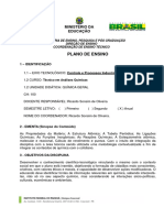 Plano de Ensino Química Geral