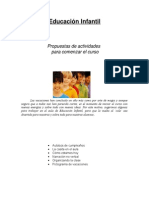 Propuestas de Actividades Infantil