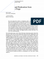 Hintikka & Vilkko - Existence and Predication From Aristotle To Frege