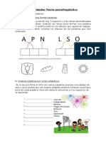 Actividades Teoria Psicolinguistica