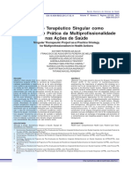 Projeto Terapêutico Singular Como Estratégia de Prática Da Multiprofissionalidade Nas Ações de Saúde PDF