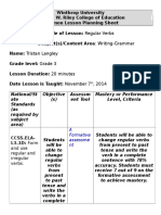 Regular Verbs Lesson