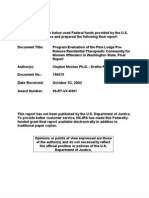 Program Evaluation of The Pine Lodge PreRelease Residential Therapeutic Community For Women Offenders in Washington State