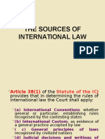 The Sources of International Law