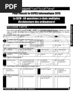 Correction QCM - Architecture Des Ordinateurs PDF