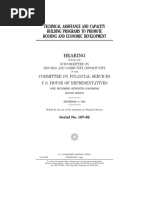 House Hearing, 107TH Congress - Technical Assistance and Capacity Building Programs To Promote Housing and Economic Development