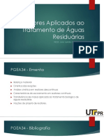 Reatores Aplicados Ao Tratamento de Águas Residuárias