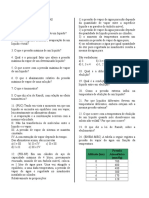 Exercícios Sobre Propriedades Coligativas