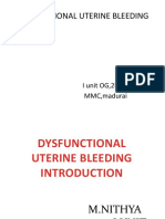 Dysfunctional Uterine Bleeding